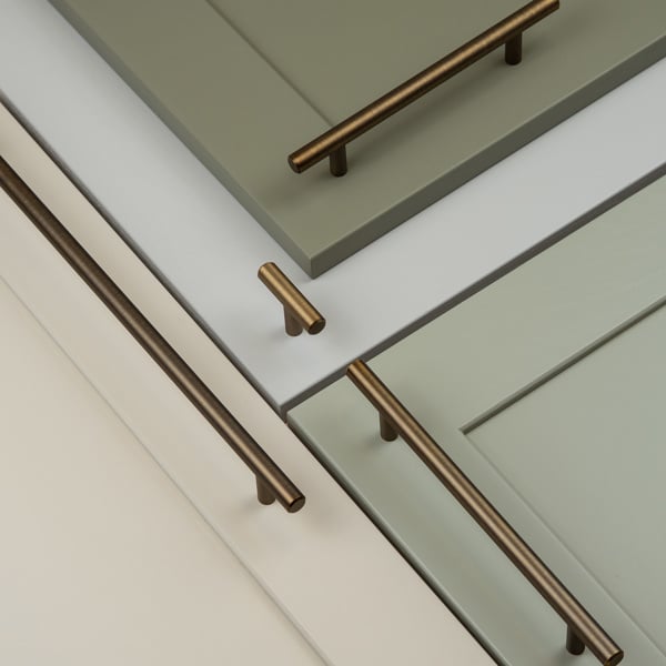 Handle & Home Antique Brass Bar Handles