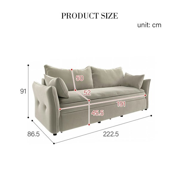 Rit Concept Matsuoka Two Seater Sofa Bed, Pull Out Sleeper Sofa Bed