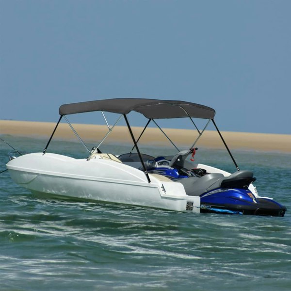 Berkfield 3 Bow Bimini Top Anthracite 183x196x137 cm