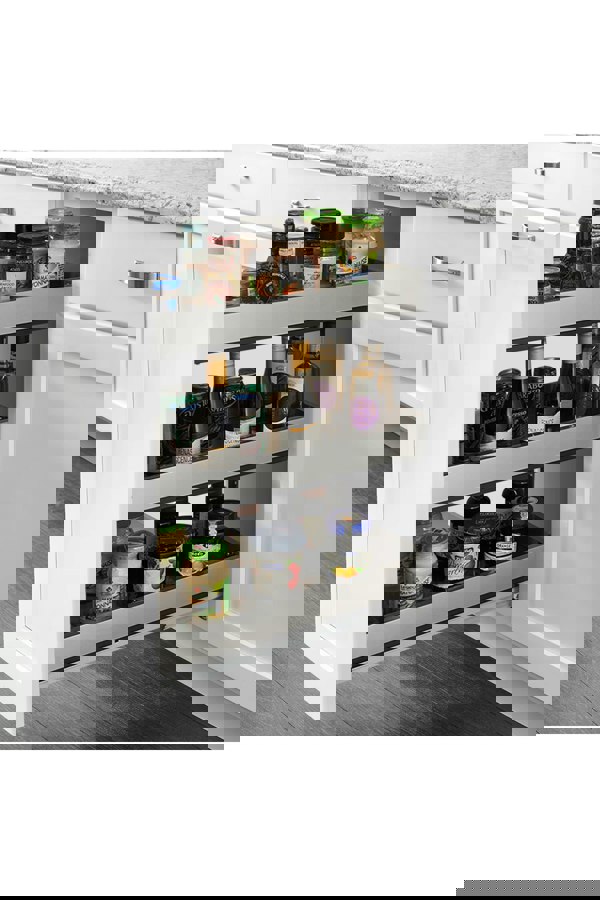 Living and Home 3-Tier Kitchen Cabinet Pull Out Drawer Shelf Storage Organizer 48.5cm W