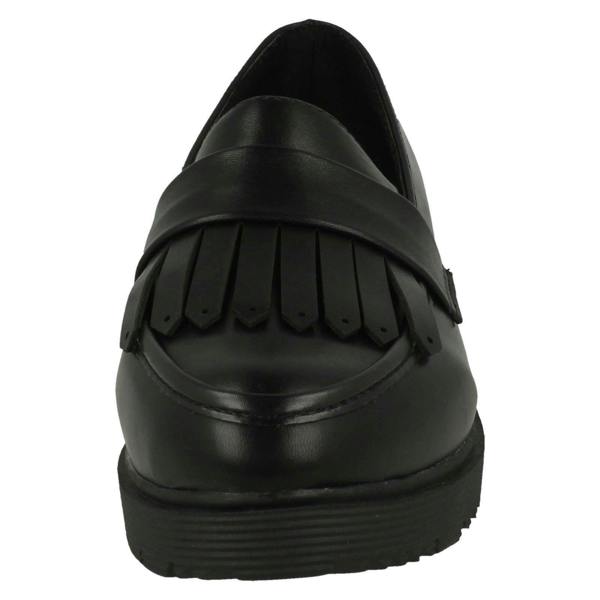 Spot On Ladies Spot On Frill Detailed Loafers F90093