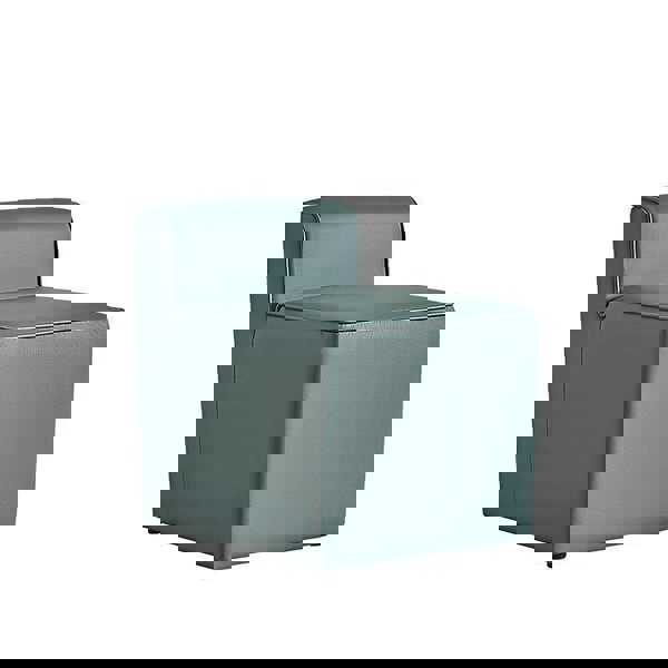 Clay Footstool, Leather-Weilai Concept-Blue-Weilai Concept