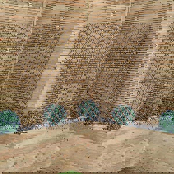 Samuel Alexander 1.8m x 1.2m Large Expanding Garden Willow Trellis Plant Support