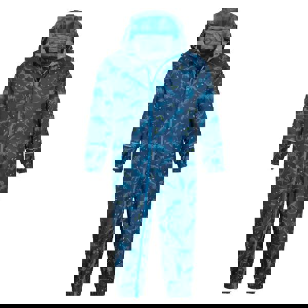 Mountain Warehouse Childrens/Kids Puddle Dinosaurs Waterproof Snowsuit - Blue - 