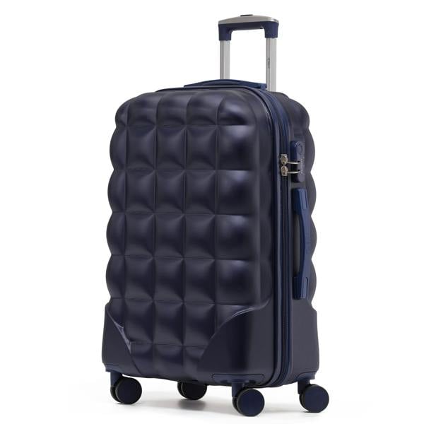 Flight Knight Medium 25" Hard Shell Bubble Design Check-in Suitcase Hold Luggage Bag