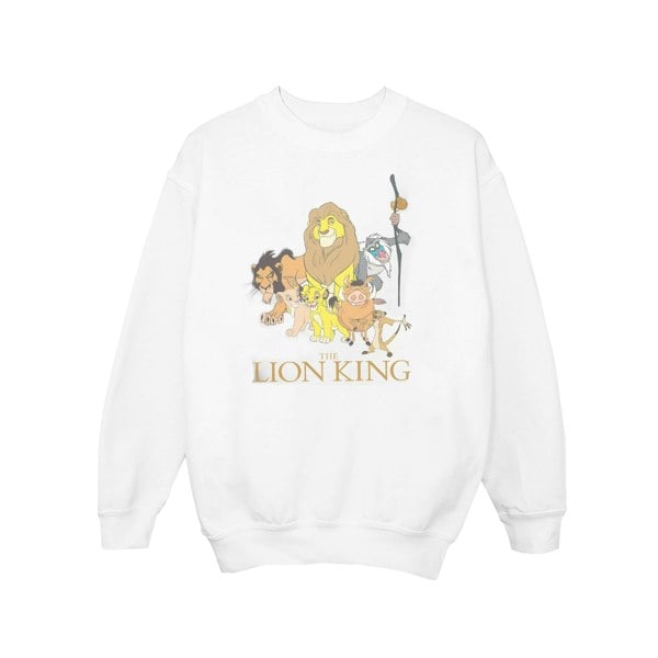 Disney Girls The Lion King Group Sweatshirt - White