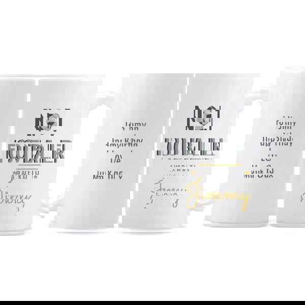 Personalised Memento Company Personalised No.1 Footballer Mug