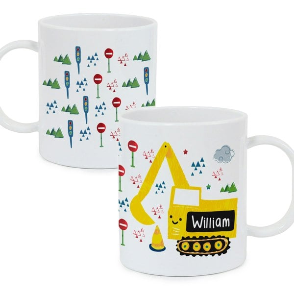 Personalised Memento Company Personalised Digger Plastic Mug