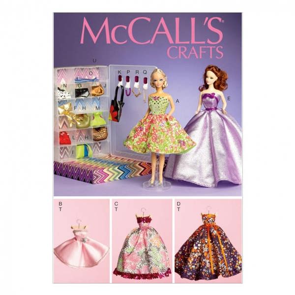 McCalls 6903 Paper Sewing Pattern – Doll Clothes, Size Fits 11.5 inch Doll, Intermediate