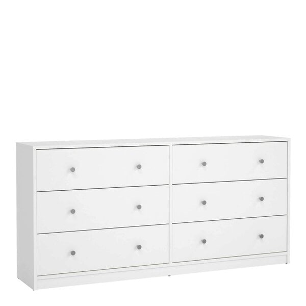 Wyld Haus Kaohsiung White Chest 6 Drawers