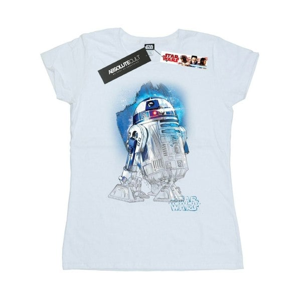 Star Wars Womens/Ladies The Last Jedi R2-D2 Brushed Cotton T-Shirt - White