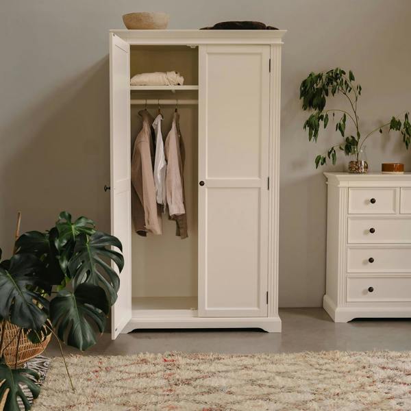 Statement Furniture Gainsborough Double Wardrobe Large 2 Door Bedroom Storage