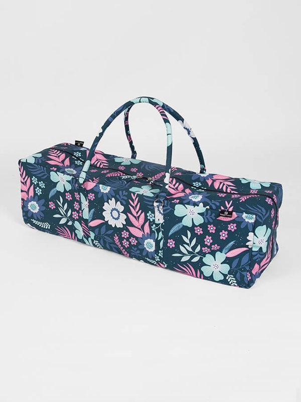 Yoga Studio GOTS Organic Cotton Designed Yoga Equipment Kit Bag - Floral Collection