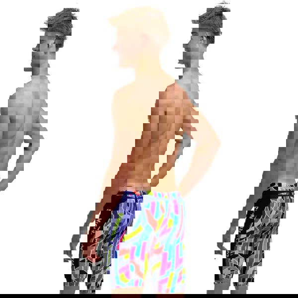 Funky Trunks Boys Fault Lines Swim Training Jammer - Blue