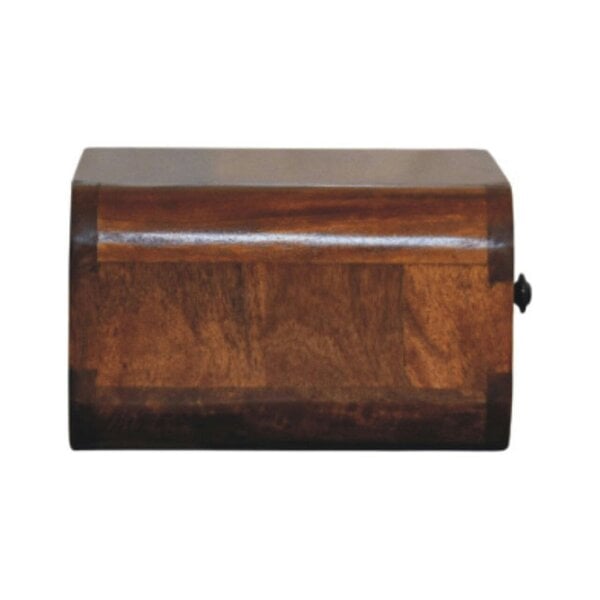 Wyld Haus Vicenza Mini Mango Wood Wall-Mounted Bedside Table with Drawer