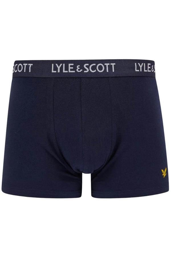 Lyle & Scott 5-Pack Miller Boxer Briefs, Black/Grey/White/Navy