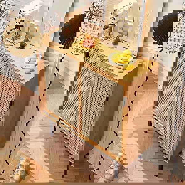 Haven Rattan Sideboard, Side Cabinet with cabinets bar cabinet