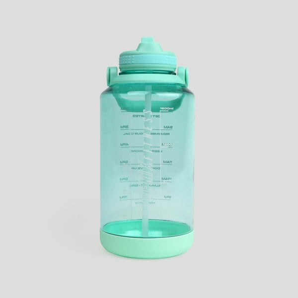 Phoenix Fitness 2L Motivational Water Bottle Green