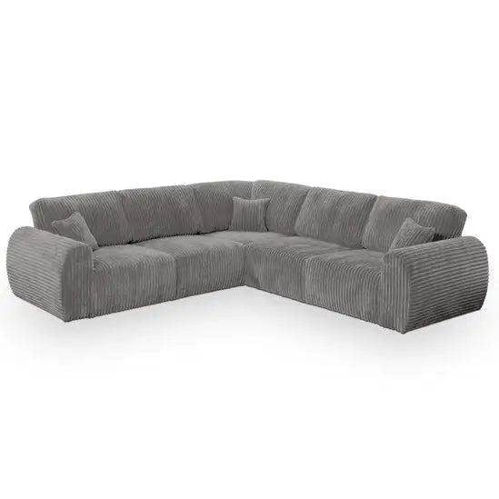 Snug Furniture Sereno Jumbo Cord Large Corner Sofa Full Back