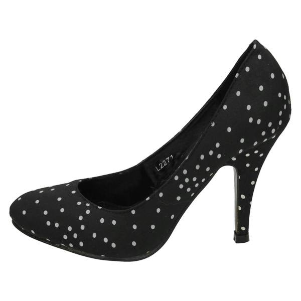 Anne Michelle Ladies Anne Michelle Polka Dot Court Shoes