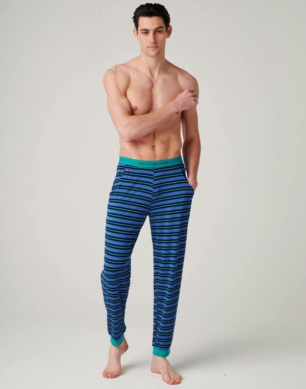 British Boxers Men's Bamboo Pyjama Set - Ultramarine