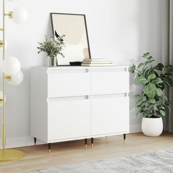 Berkfield Sideboards 2 pcs White 40x35x70 cm Engineered Wood