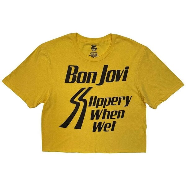 Bon Jovi Slippery When Wet Crop Top