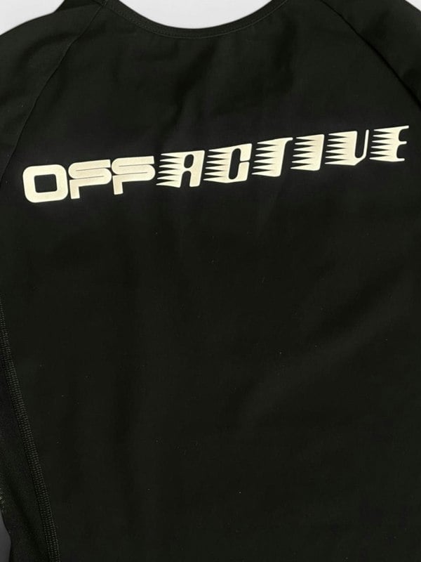 Off - White Logo Print Performance Top Black - Supplied FashionOff - White