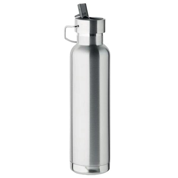 MidOcean Riflow Double-Walled 660ml Bottle - Matt Silver - 