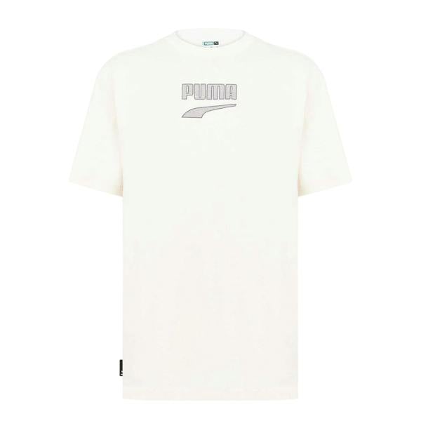 Puma Mens Downtown Oversized T-Shirt - Cream - 