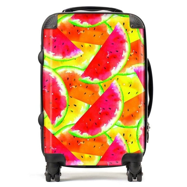 Warren Reed Melon Print Suitcase