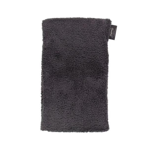 Charcoal gray microfiber cloth on Fashy Rapeseed Heat Pack plush cover