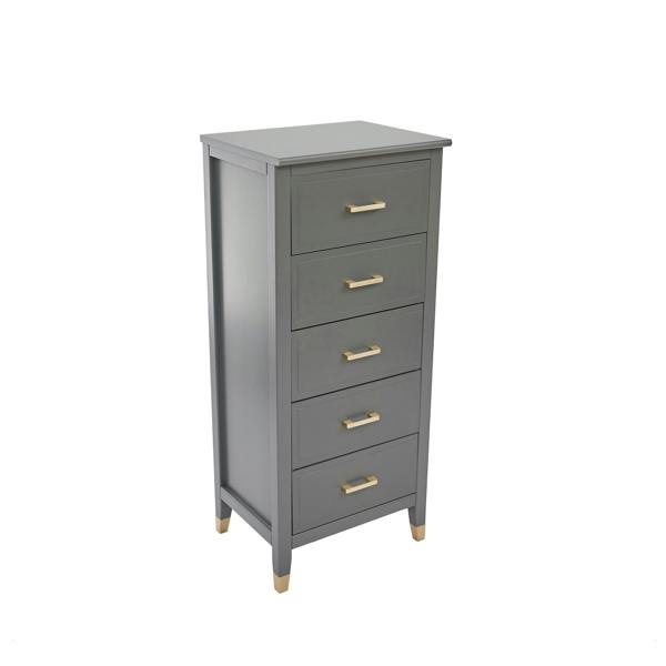 Cabinet Bits Palazzi 5 Drawer Narrow Chest of Drawers