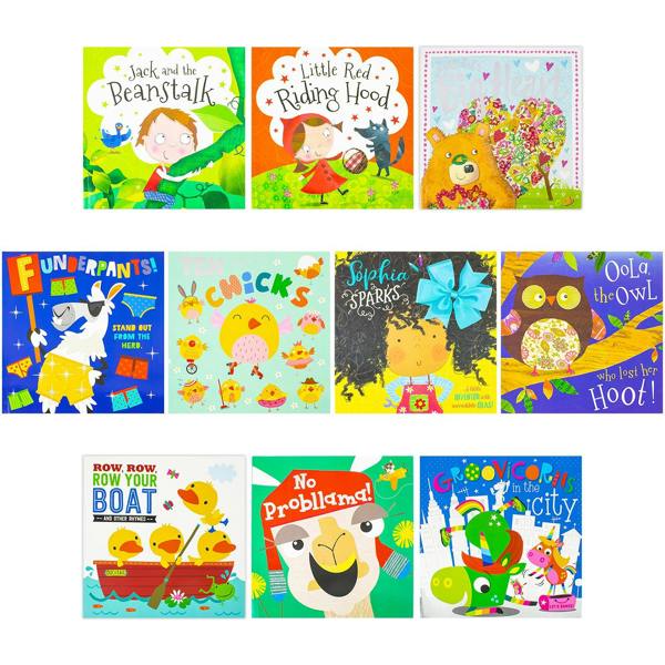 Children's Picture Books 10 Books Set (Little Ted's Big Heart, Funderpants, Groovicorns in the City, Ten Little Chicks, Sophia Sparks & more)