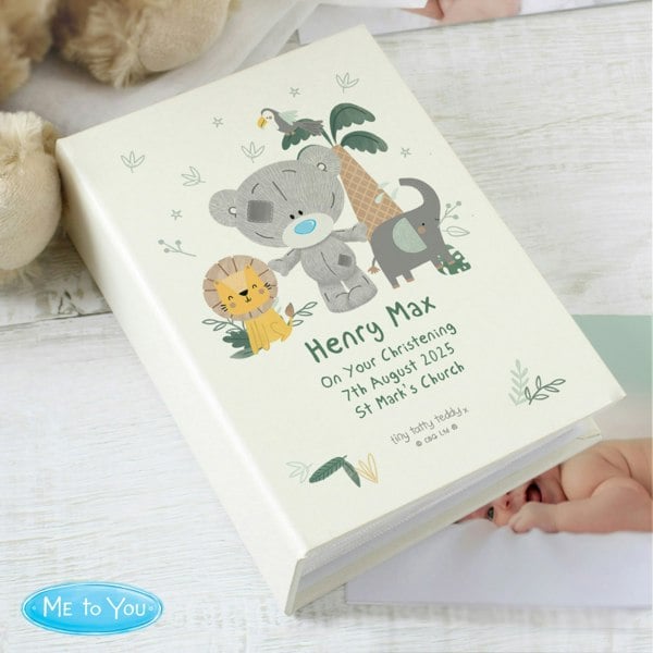 Personalised Memento Company Personalised Tiny Tatty Teddy Jungle Animals 6x4 Photo Album