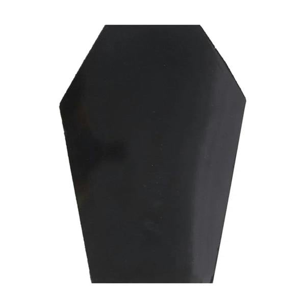 Coffin-shaped notebook with plain matte black cover