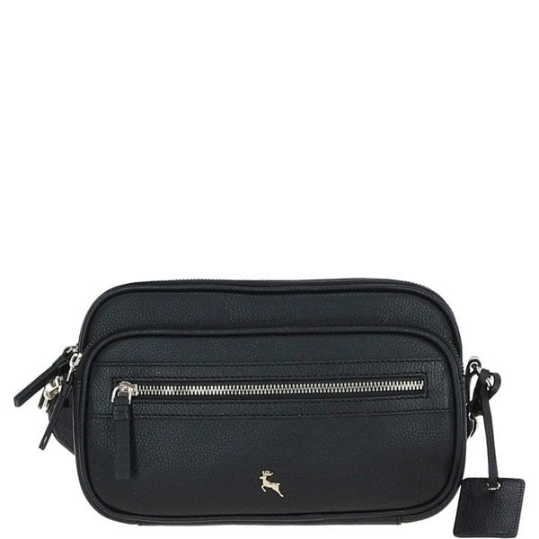 'Sogno di Cuoio' Compact Twin Zip Crossbody Bag: X-35