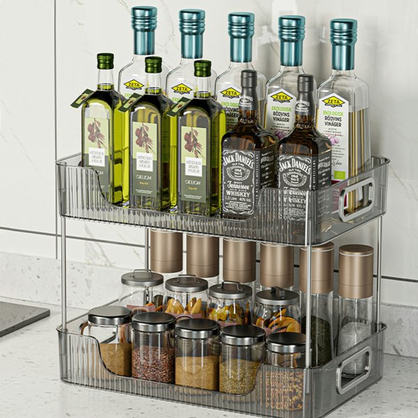 Living and Home 2 Tier Makeup Organizer Rack