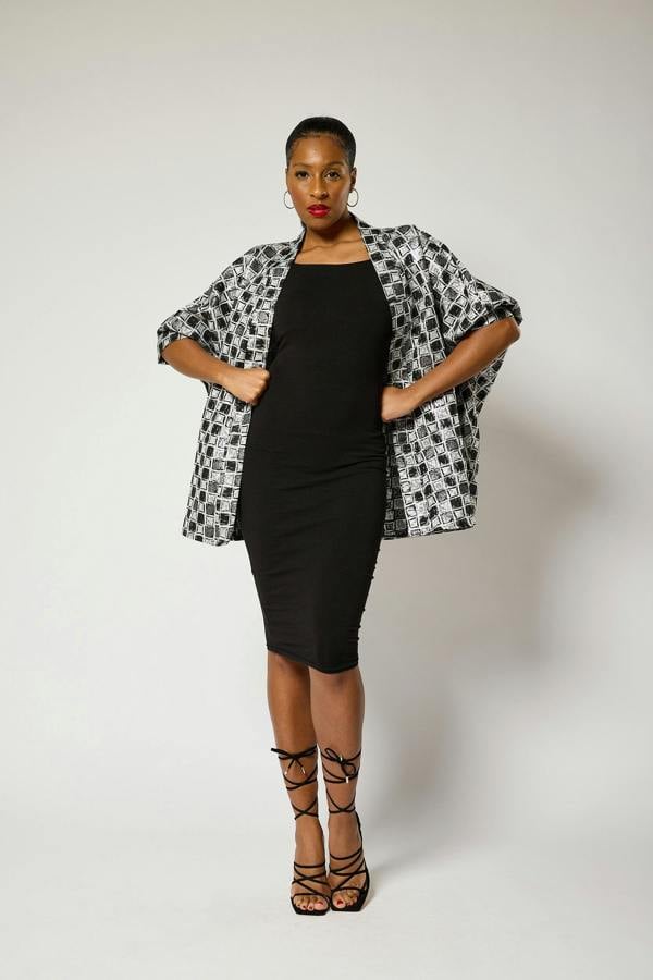 Lioness by TF Short Checkered Kimono Jacket