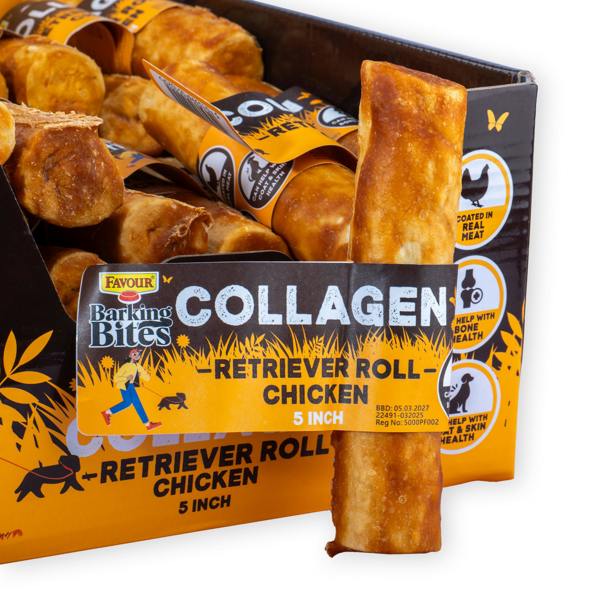Favour Collagen Chicken 5" Retriever Rolls 55g