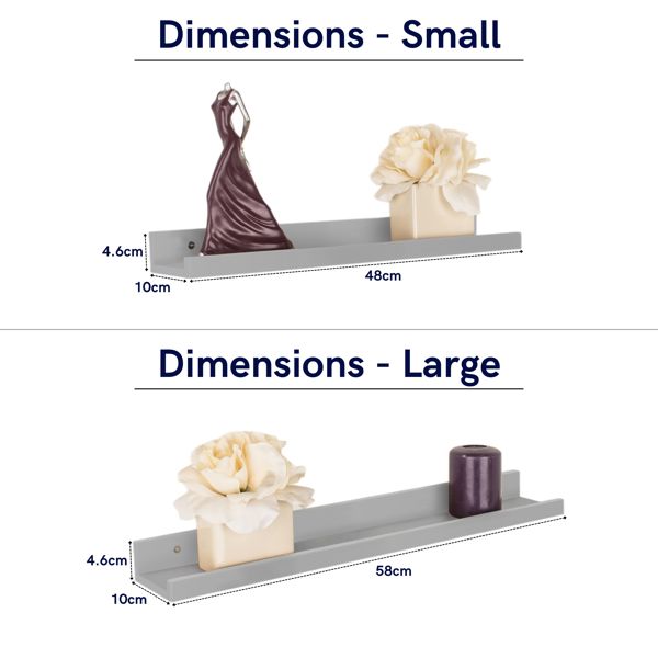 Core Products Dura Display Shelf Kit, Lipped Edge, Foiled Finish