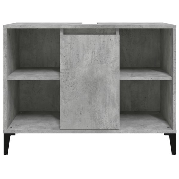 Berkfield Sink Cabinet Concrete Grey 80x33x60 cm Engineered Wood