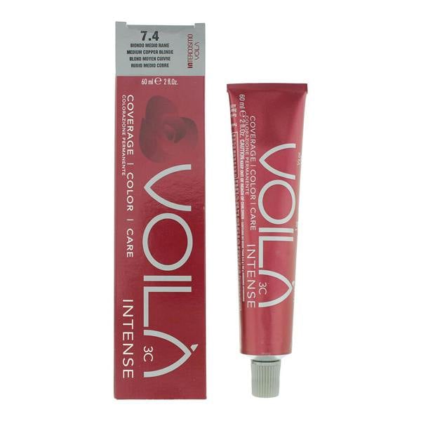 Intercosmo VoilÃ  3C Intense 7.4 Medium Copper Blonde Hair Colour 60ml