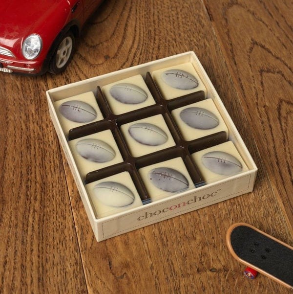 CHOC ON CHOC Chocolate Rugby Balls