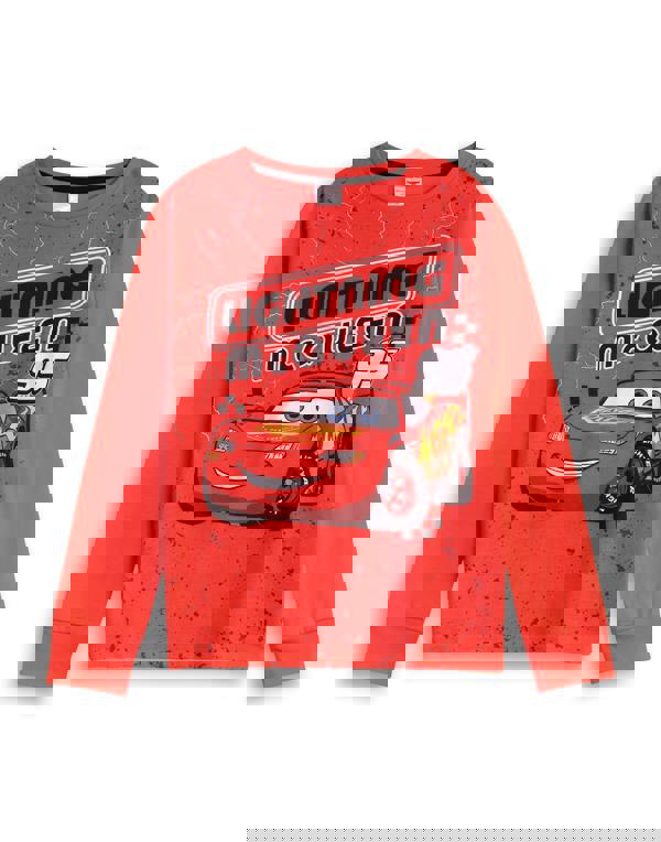 Disney Boys Red CARS Long Sleeve Long Leg Pyjama Set