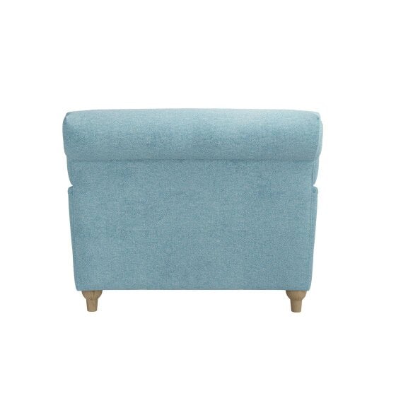 Wyld Haus Bambola Retro Soft Blue Chenille Cushioned Armchair