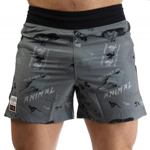 Under Armour Mens Run Like An Animal Shorts - Black/Grey
