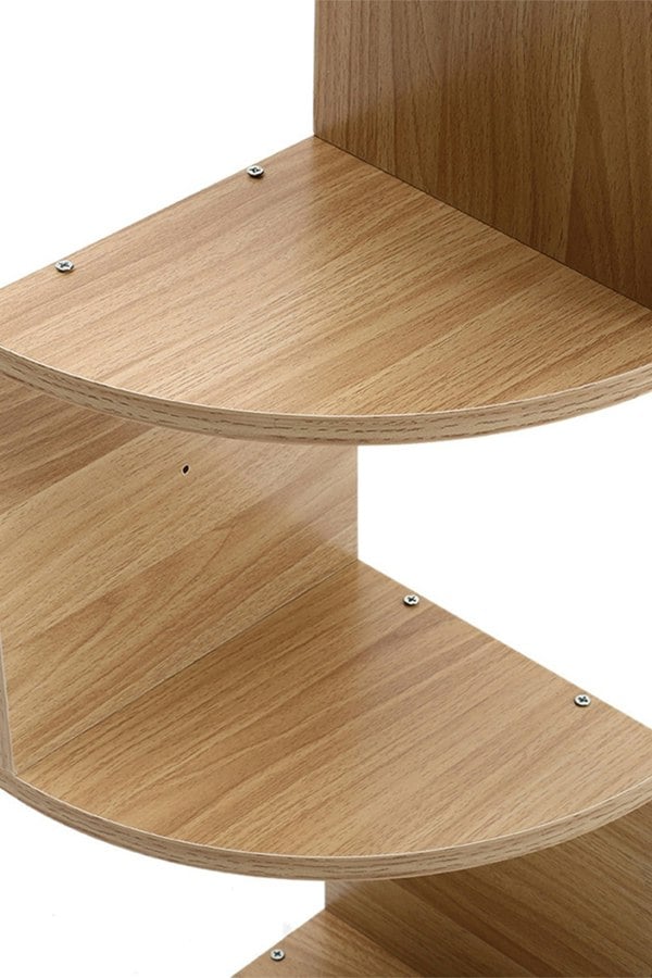 Living and Home 3-Tier Floating Corner Shelf Wall Mount Shelves for Storage and Display