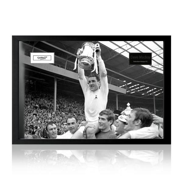 Dave Mackay Signed Tottenham Hotspur Cut Iconic Frame