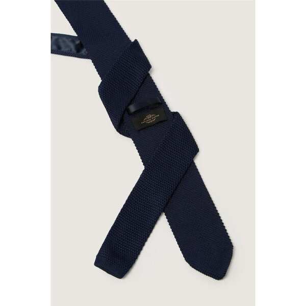 Antique Rogue Navy Knitted Tie